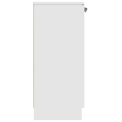 Dressoir 60X30X70 Cm Bewerkt Hout Wit