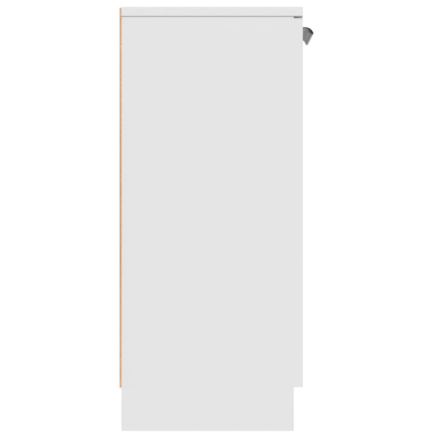 Dressoir 60X30X70 Cm Bewerkt Hout Wit