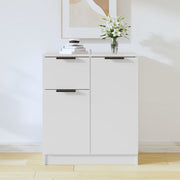 Sideboard 60x30x70 cm worked wood white