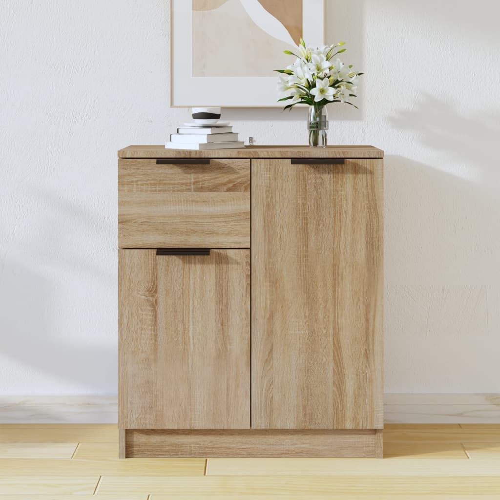 Dressoir 60X30X70 Cm Bewerkt Hout Kleurig Sonoma eiken