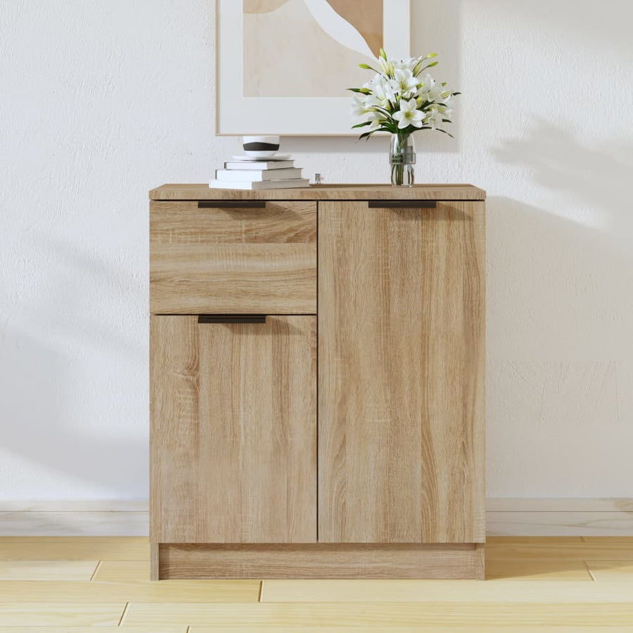 Dressoir 60X30X70 Cm Bewerkt Hout Kleurig Sonoma eiken