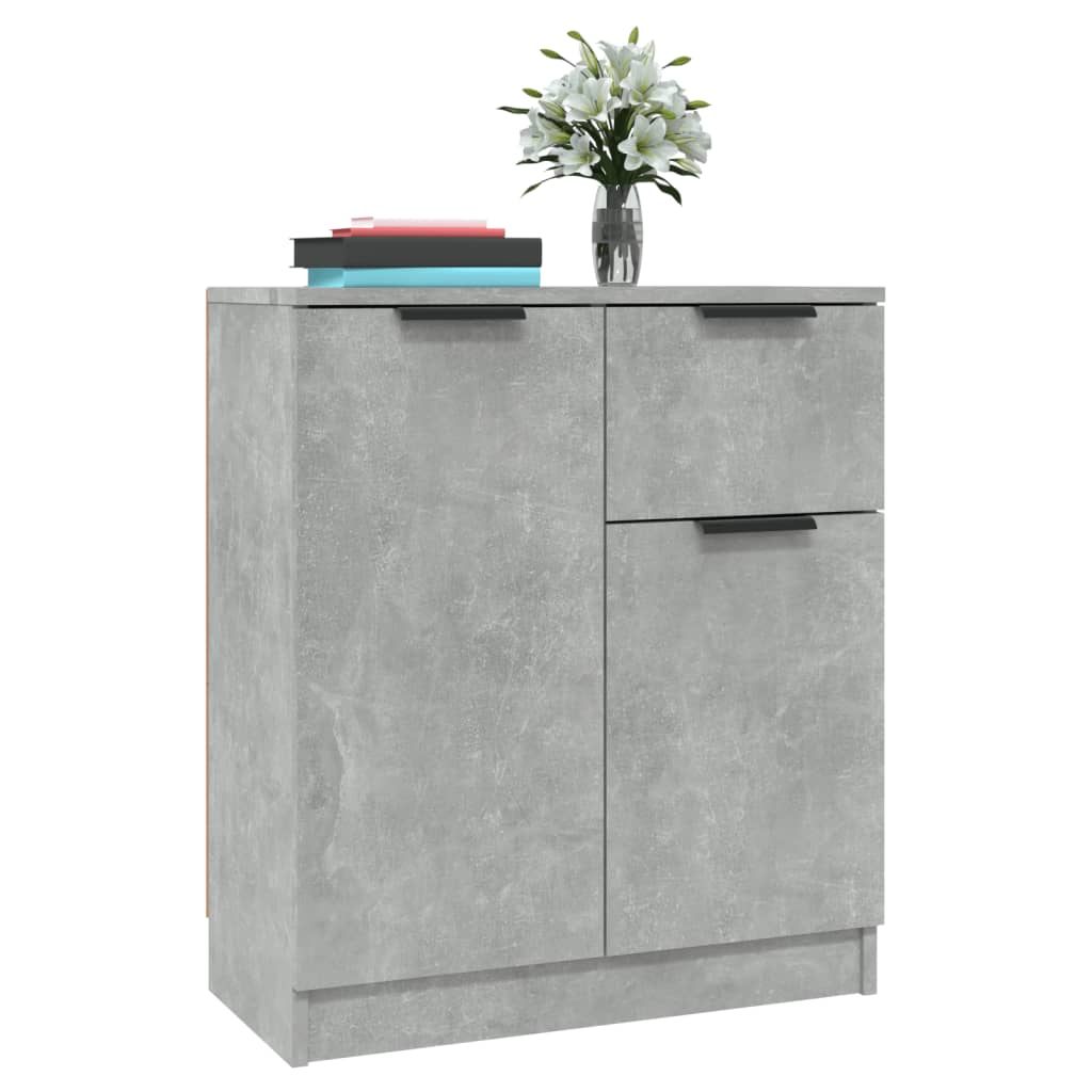 Dressoir 60X30X70 Cm Bewerkt Hout Betongrijs