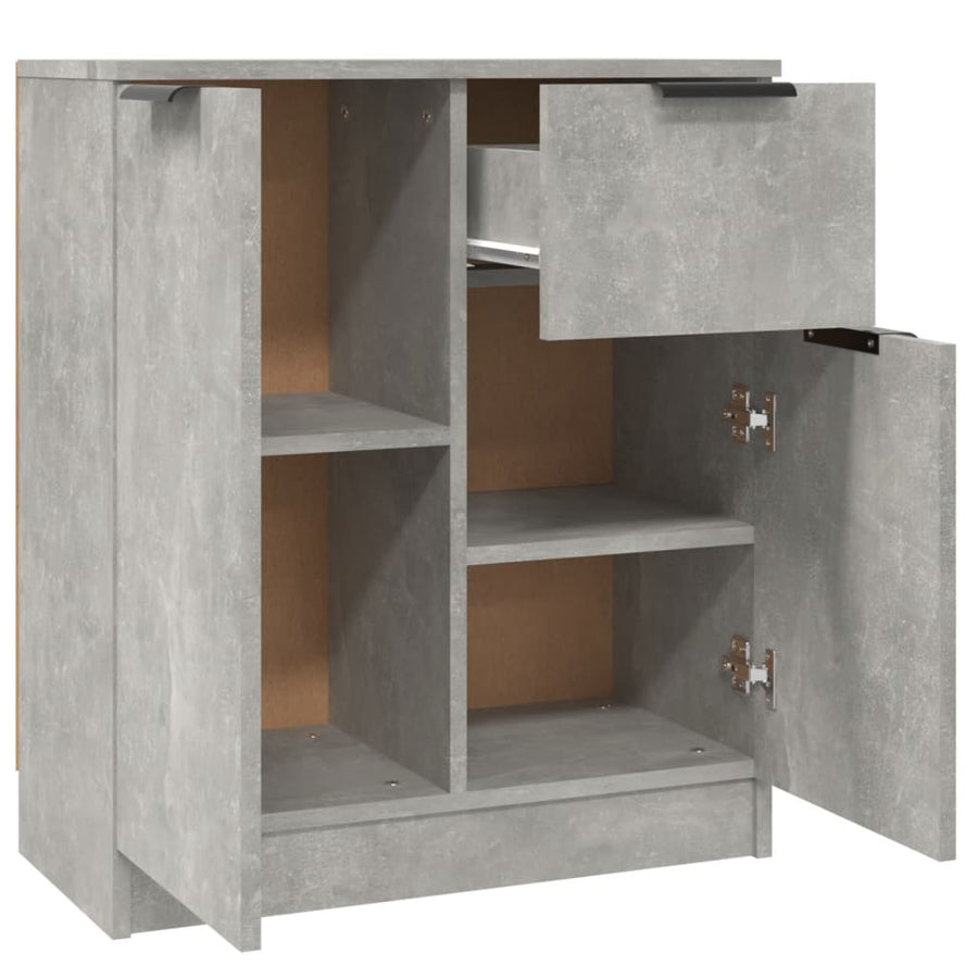 Dressoir 60X30X70 Cm Bewerkt Hout Betongrijs