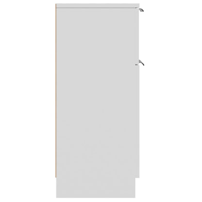 Dressoir 30X30X70 Cm Bewerkt Hout 1 Wit