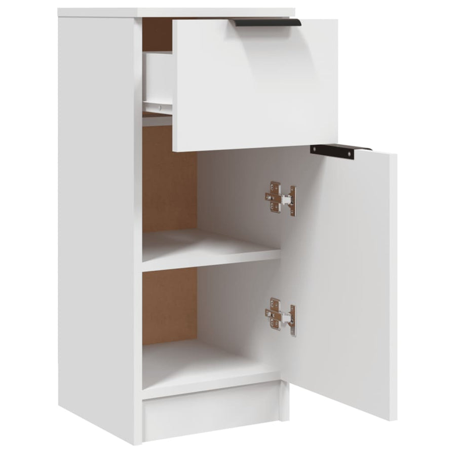 Dressoirs 30X30X70 Cm Bewerkt Hout 2 Wit