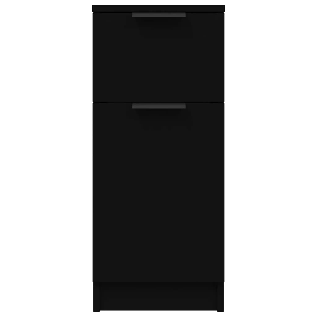 Dressoir 30X30X70 Cm Bewerkt Hout 1 Zwart