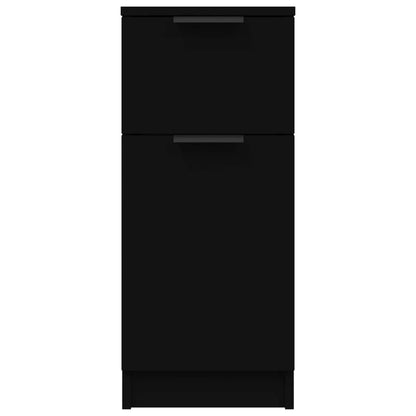 Dressoir 30X30X70 Cm Bewerkt Hout 1 Zwart