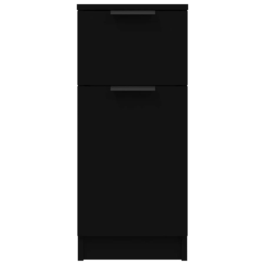 Dressoir 30X30X70 Cm Bewerkt Hout 1 Zwart