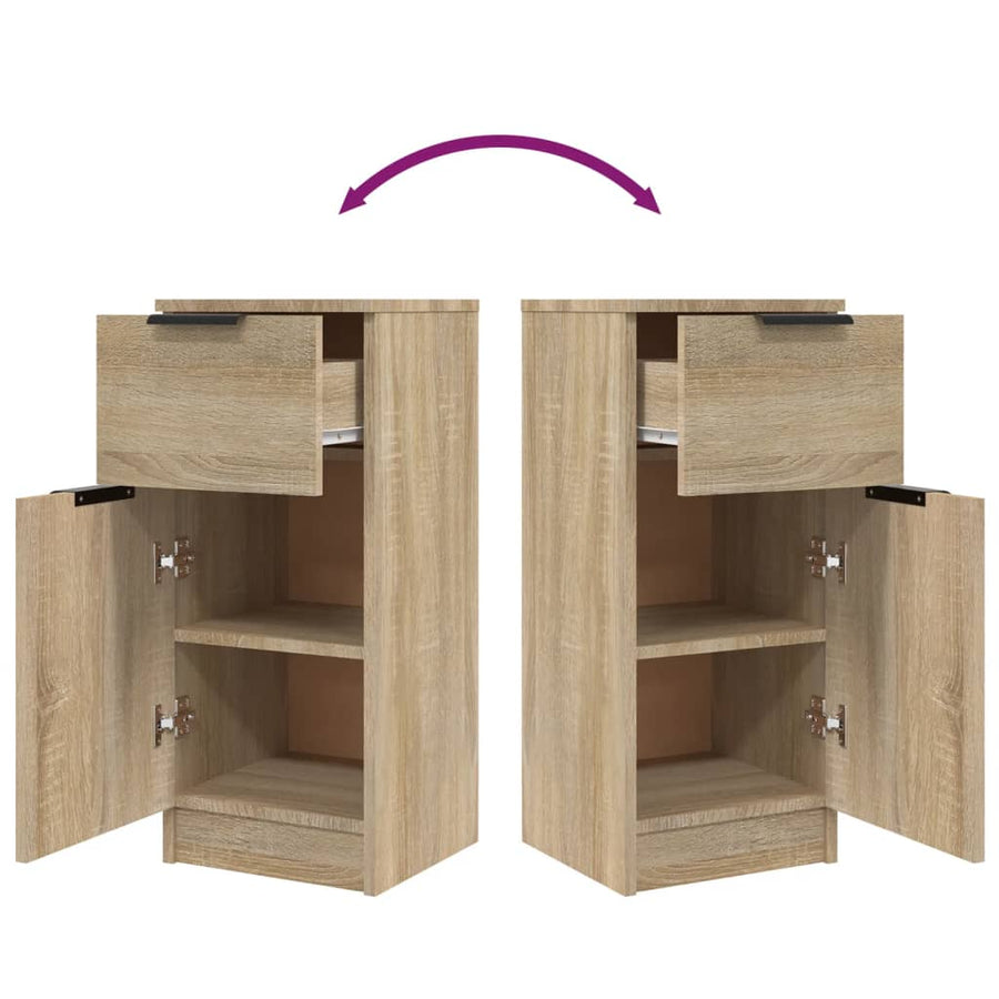 Dressoir 30X30X70 Cm Bewerkt Hout Kleurig 1 Sonoma eiken