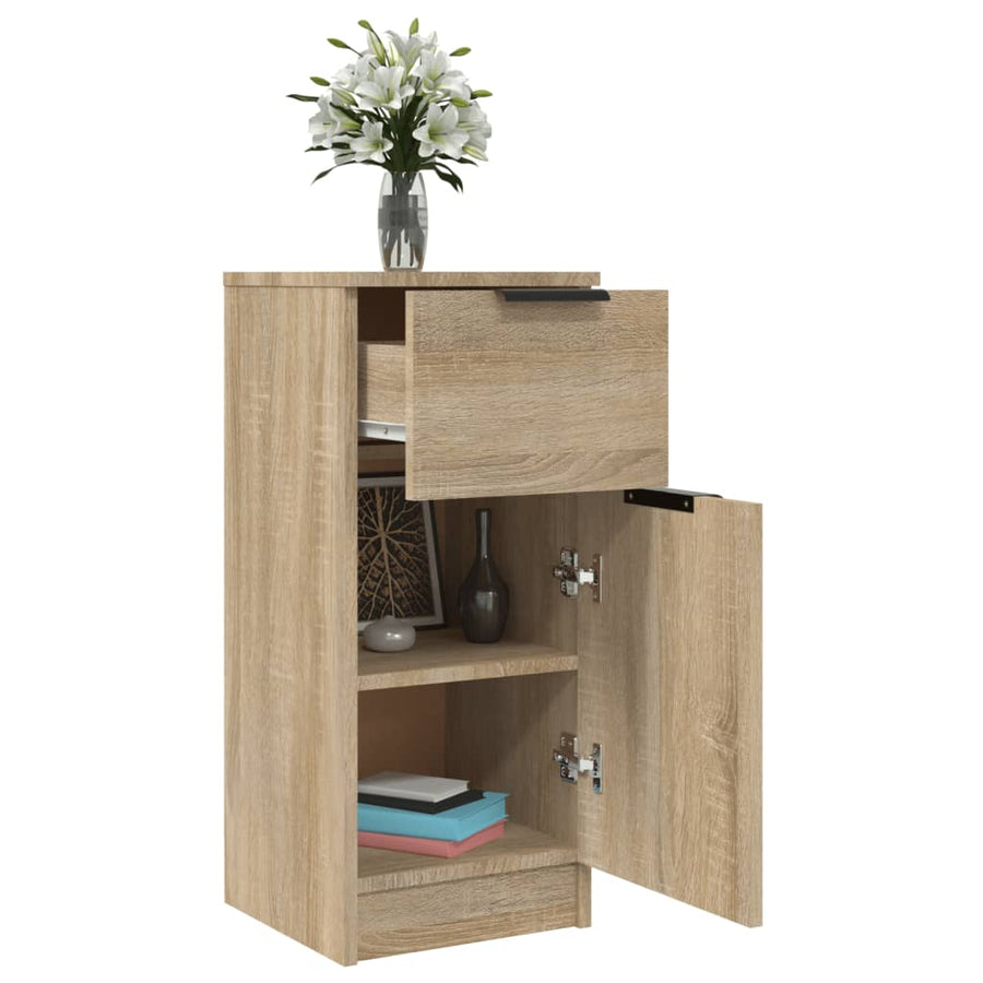 Dressoirs 30X30X70 Cm Bewerkt Hout Kleurig 2 Sonoma eiken