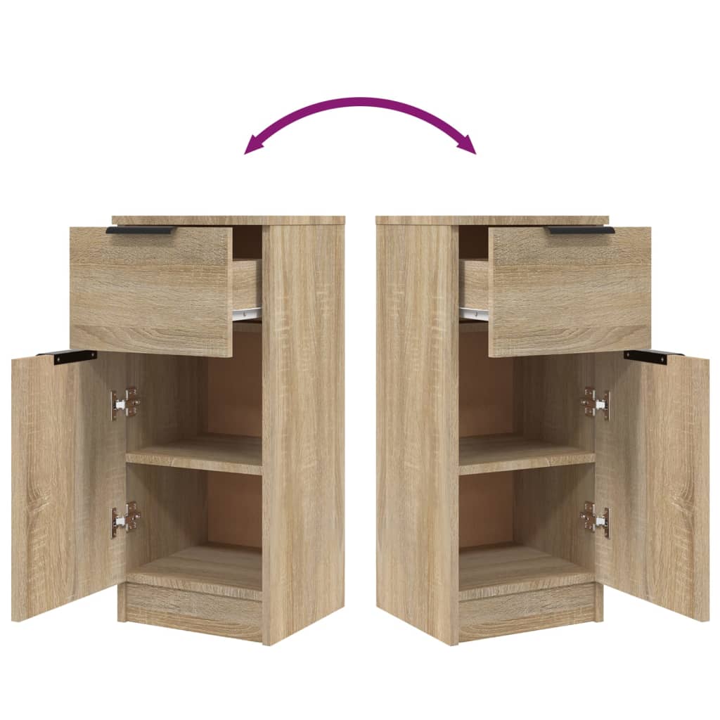 Dressoirs 30X30X70 Cm Bewerkt Hout Kleurig 2 Sonoma eiken