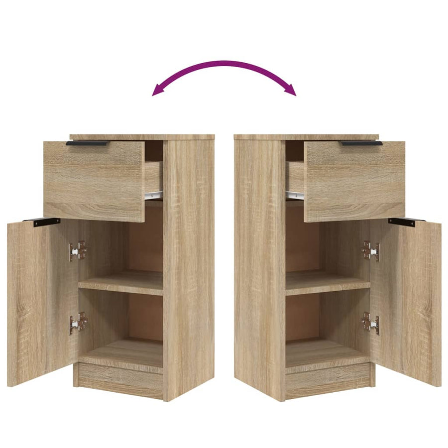 Dressoirs 30X30X70 Cm Bewerkt Hout Kleurig 2 Sonoma eiken