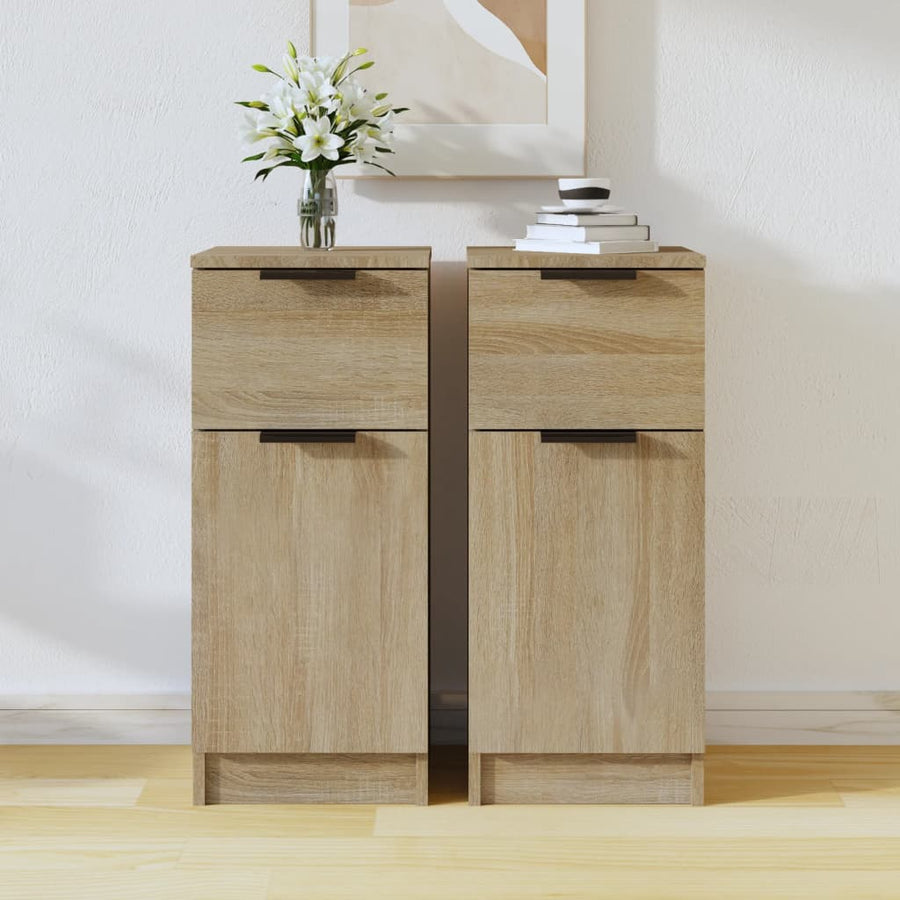 Dressoirs 30X30X70 Cm Bewerkt Hout Kleurig 2 Sonoma eiken