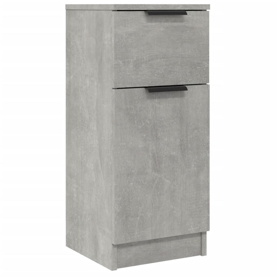 Dressoir 30x30x70 cm bewerkt hout betongrijs 1 Betongrijs