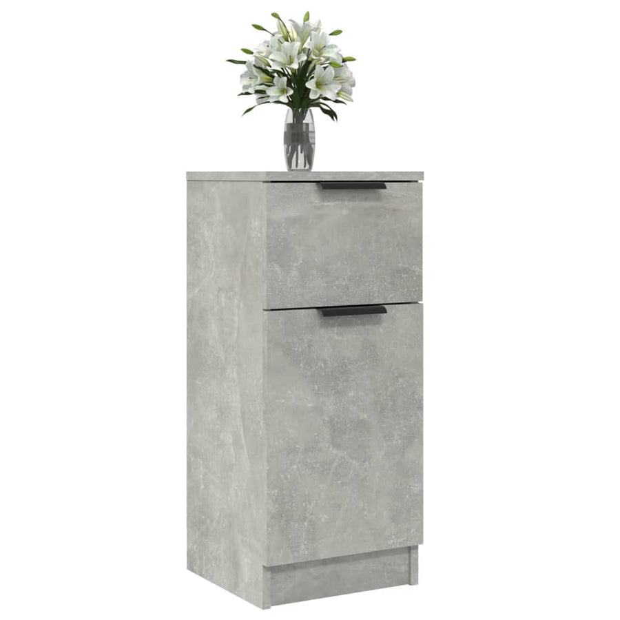 Dressoir 30x30x70 cm bewerkt hout betongrijs 1 Betongrijs