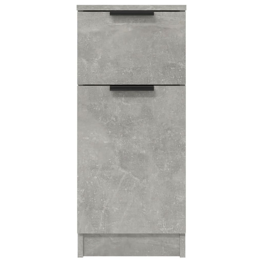 Dressoir 30x30x70 cm bewerkt hout betongrijs 1 Betongrijs