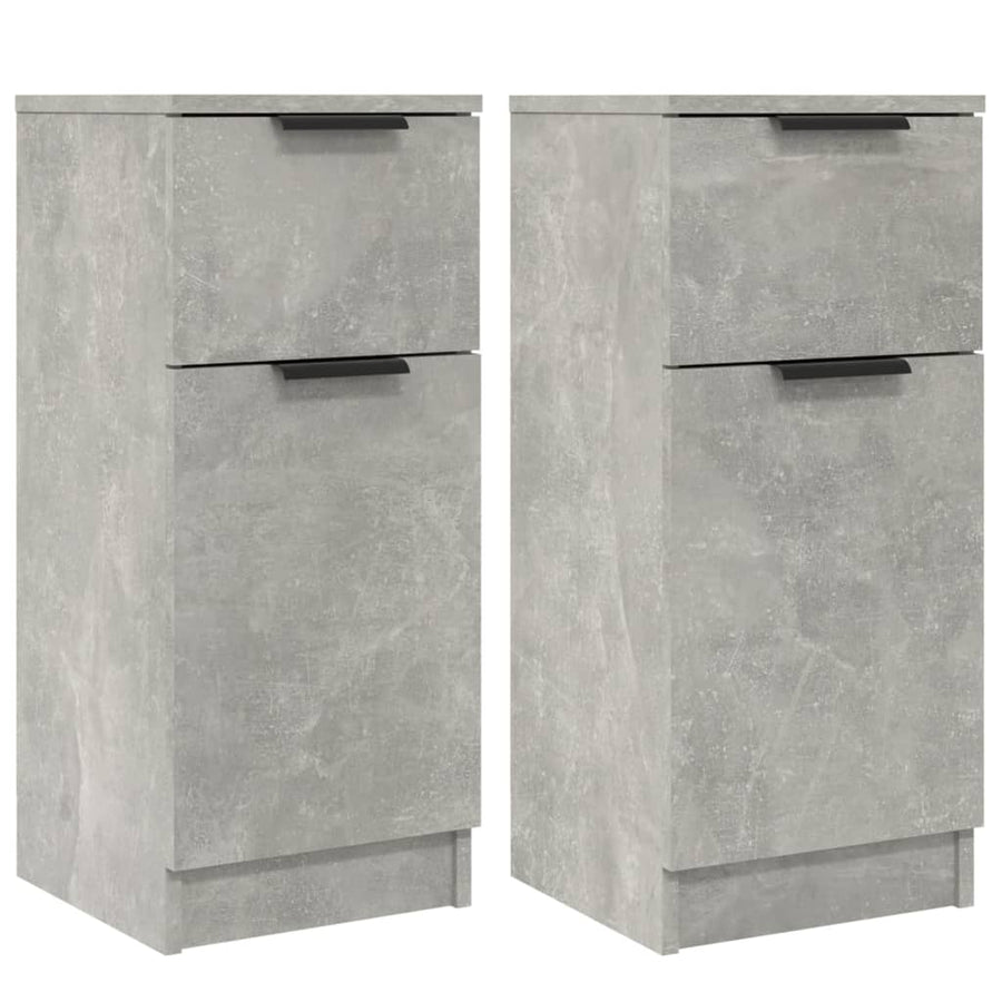Dressoirs 30X30X70 Cm Bewerkt Hout 2 Betongrijs