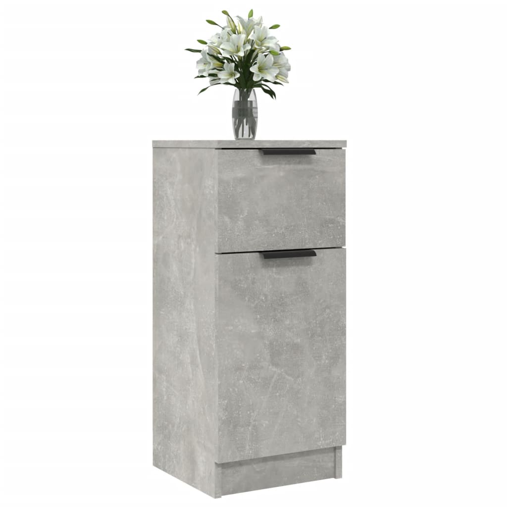 Dressoirs 30X30X70 Cm Bewerkt Hout 2 Betongrijs