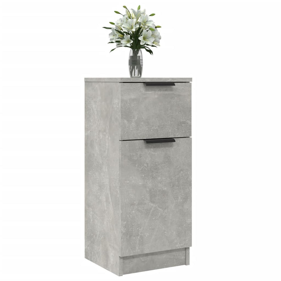 Dressoirs 30X30X70 Cm Bewerkt Hout 2 Betongrijs
