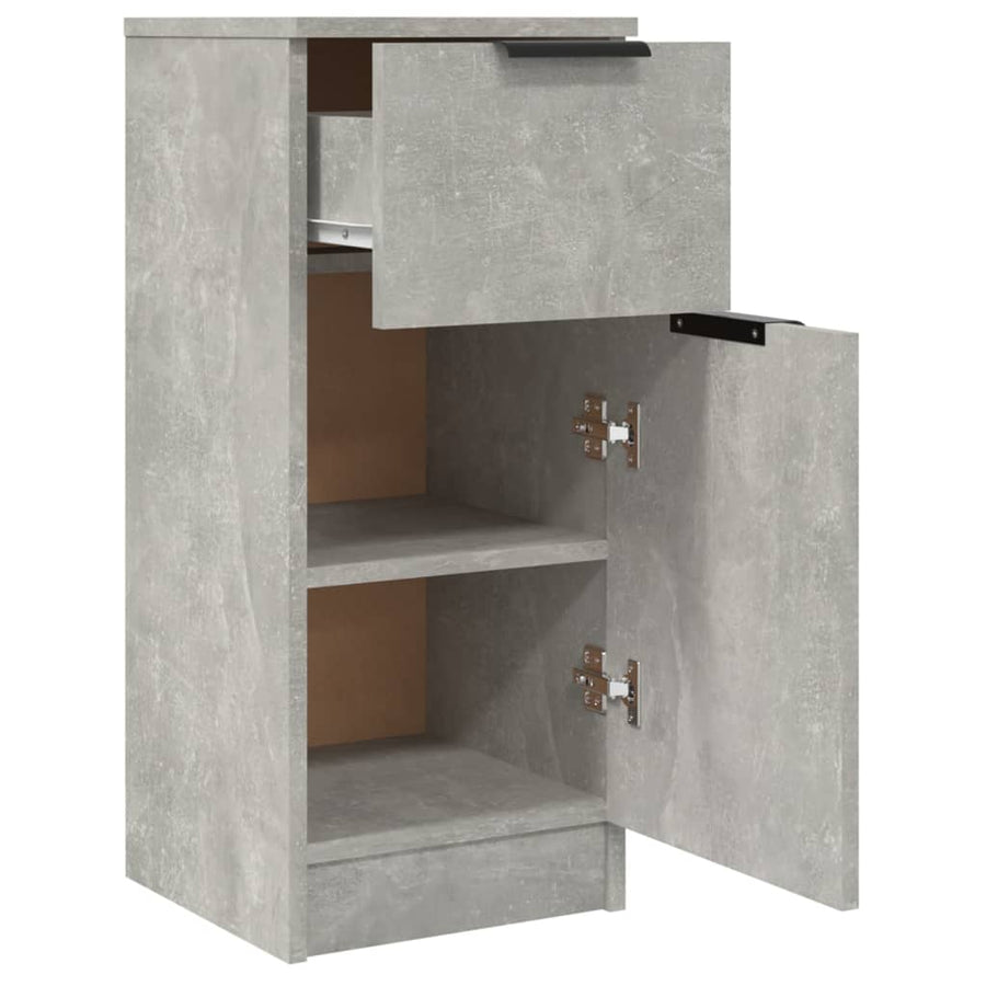 Dressoirs 30X30X70 Cm Bewerkt Hout 2 Betongrijs