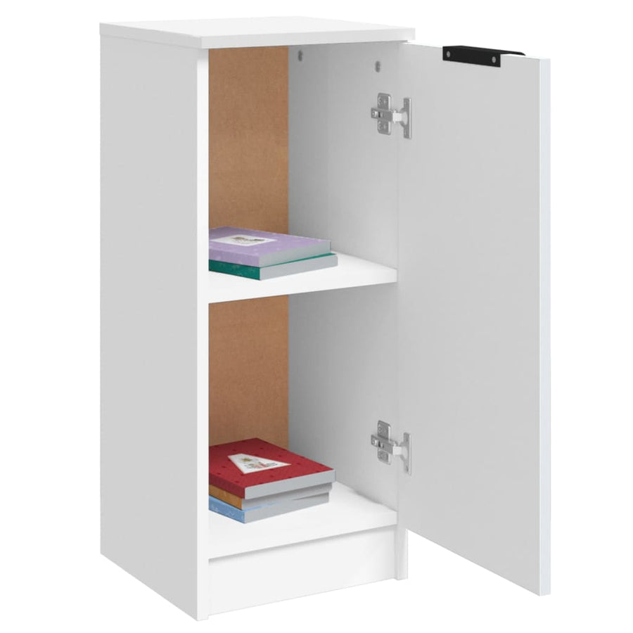 Dressoir 30X30X70 Cm Bewerkt Hout 1 Wit