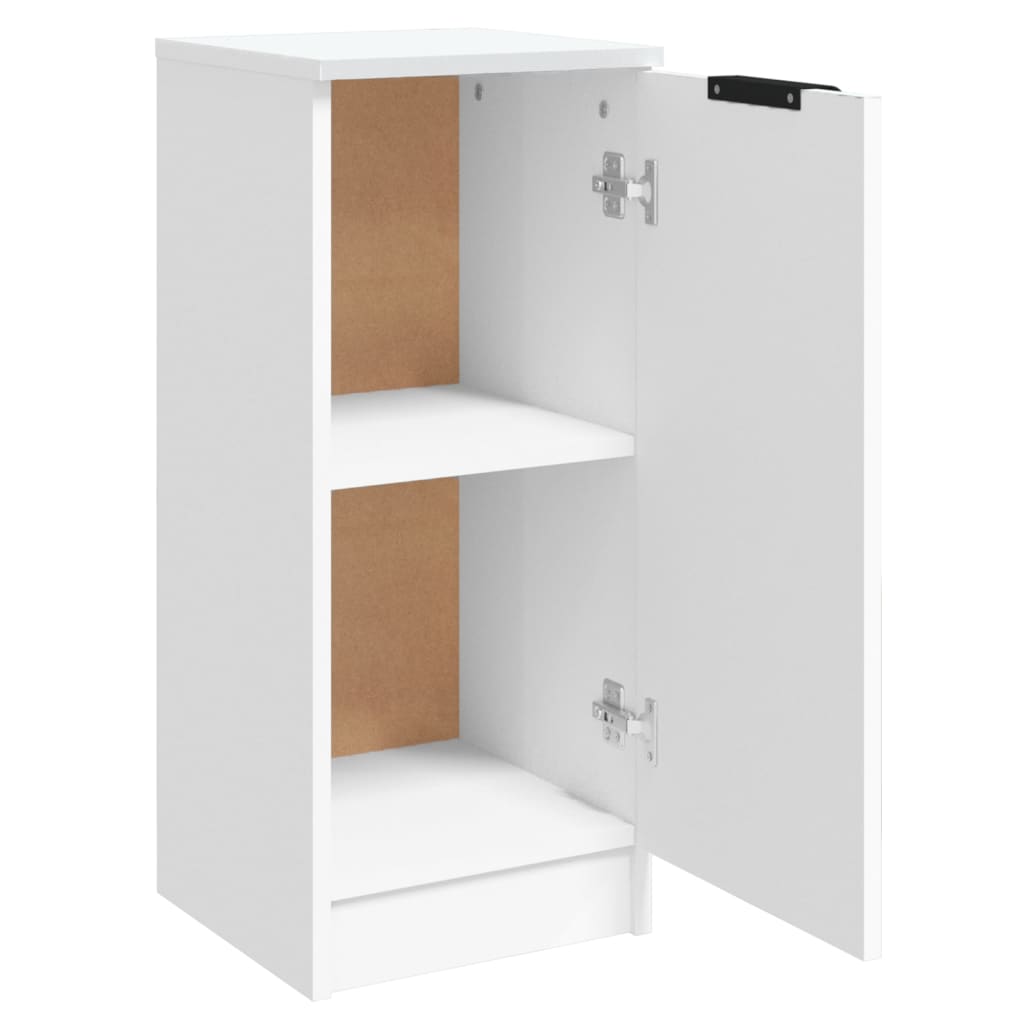 Dressoir 30X30X70 Cm Bewerkt Hout 1 Wit