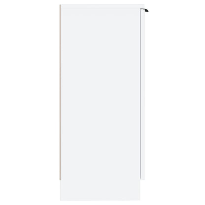 Dressoir 30X30X70 Cm Bewerkt Hout 1 Wit