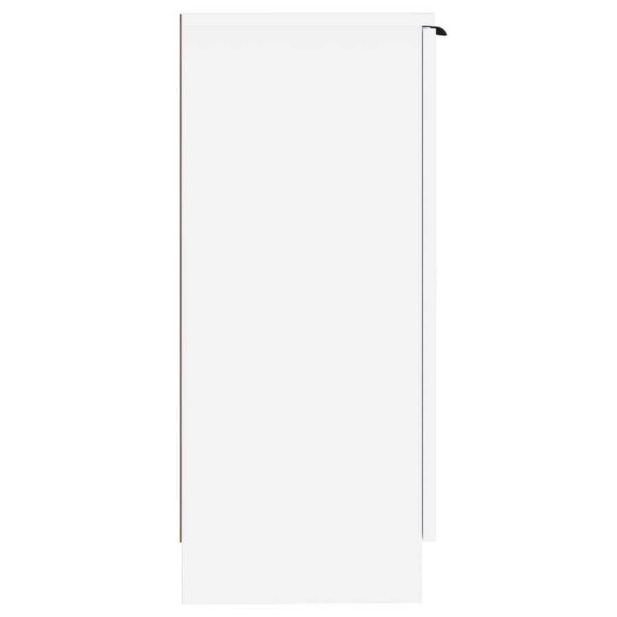 Dressoir 30X30X70 Cm Bewerkt Hout 1 Wit