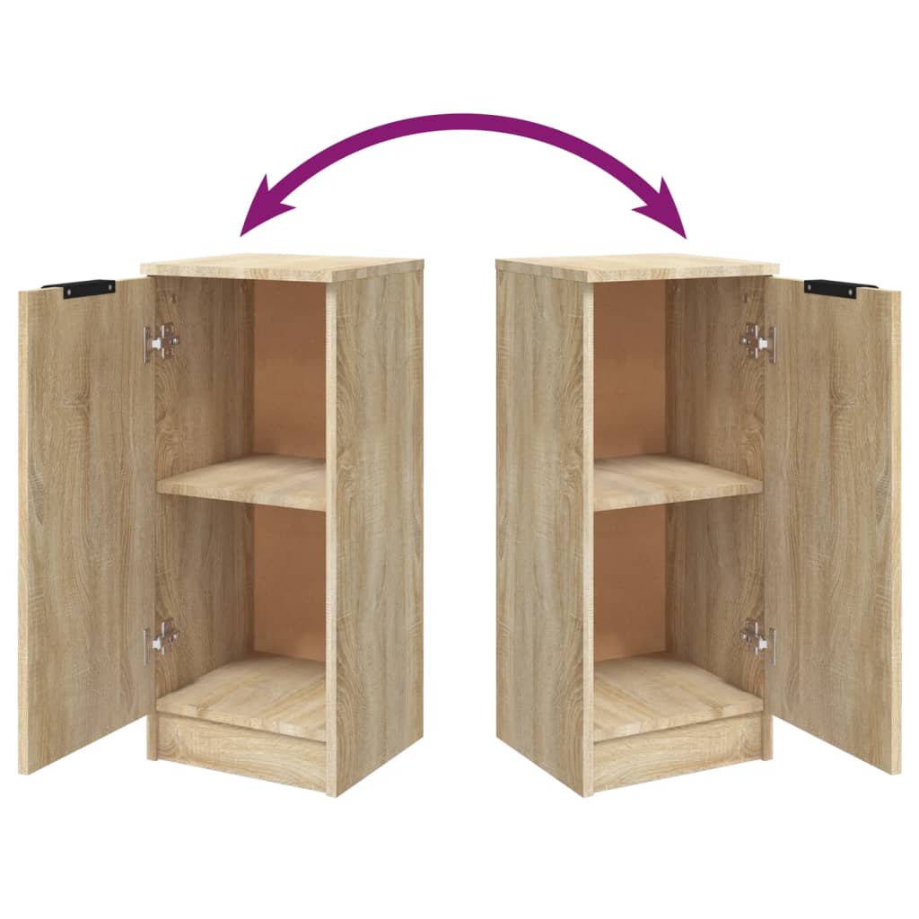 Dressoir 30X30X70 Cm Bewerkt Hout Sonoma Eikenkleurig