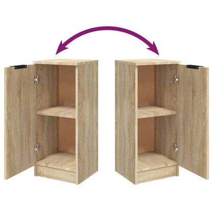 Dressoir 30X30X70 Cm Bewerkt Hout Sonoma Eikenkleurig