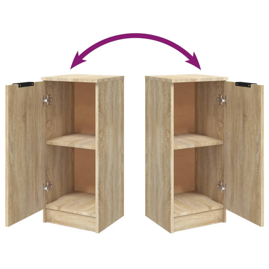 Dressoir 30X30X70 Cm Bewerkt Hout Sonoma Eikenkleurig