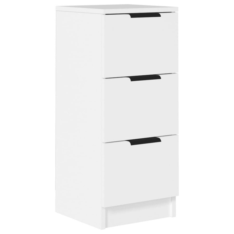 Dressoir 30X30X70 Cm Bewerkt Hout Wit