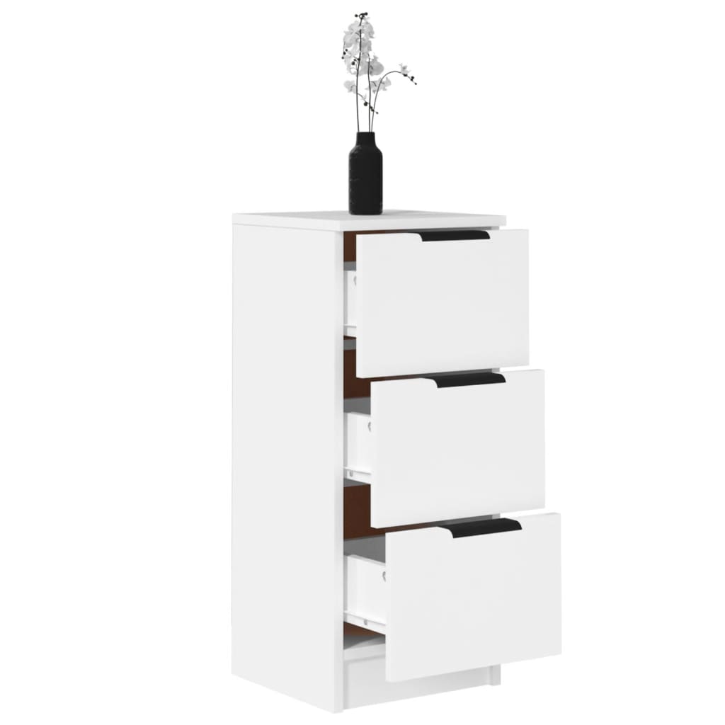 Dressoir 30X30X70 Cm Bewerkt Hout Wit