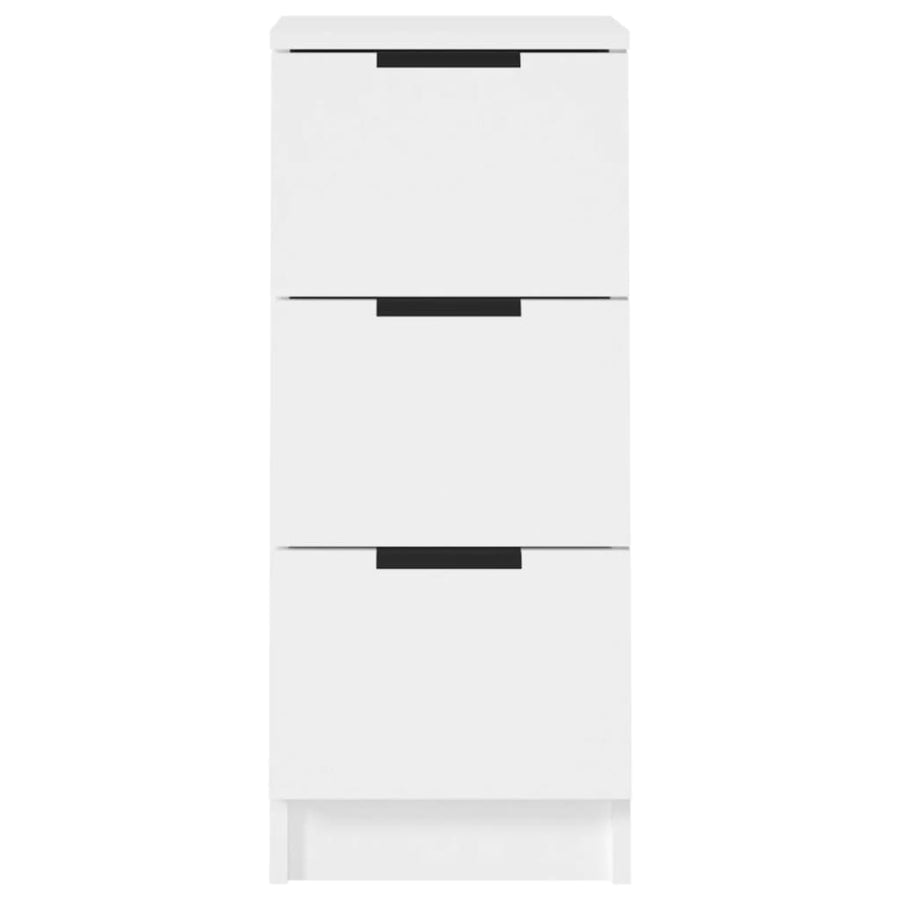 Dressoir 30X30X70 Cm Bewerkt Hout Wit