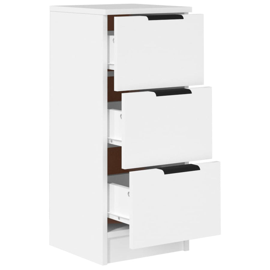 Dressoir 30X30X70 Cm Bewerkt Hout Wit