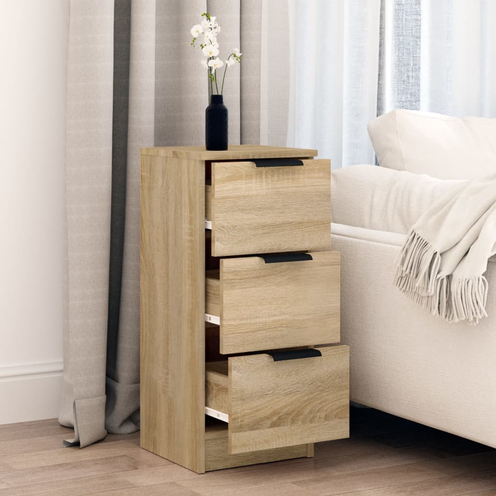 Dressoir 30X30X70 Cm Bewerkt Hout Sonoma Eikenkleurig