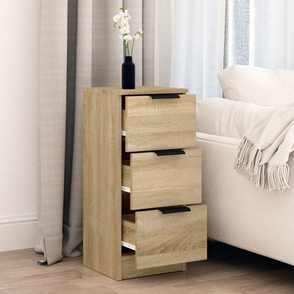 Dressoir 30X30X70 Cm Bewerkt Hout Sonoma Eikenkleurig