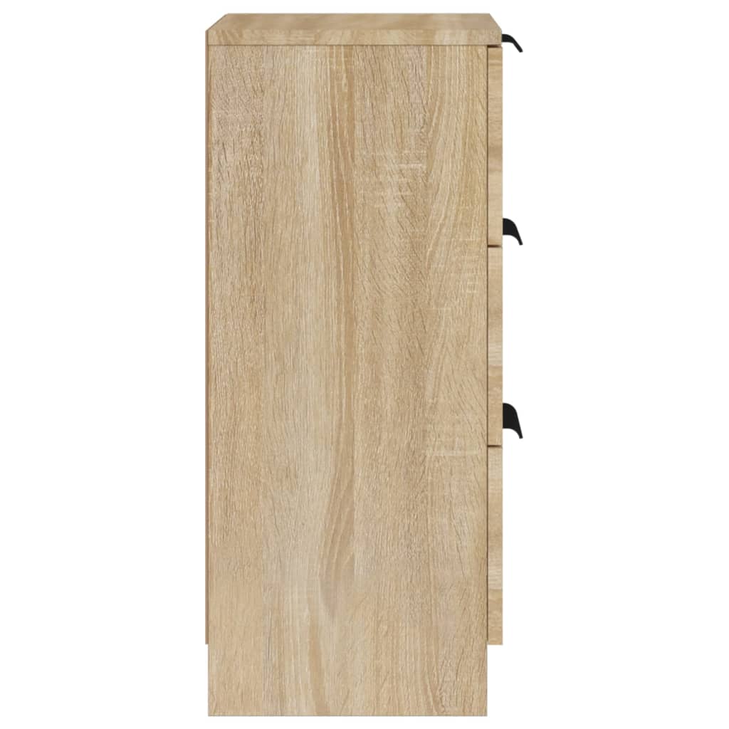 Dressoir 30X30X70 Cm Bewerkt Hout Sonoma Eikenkleurig