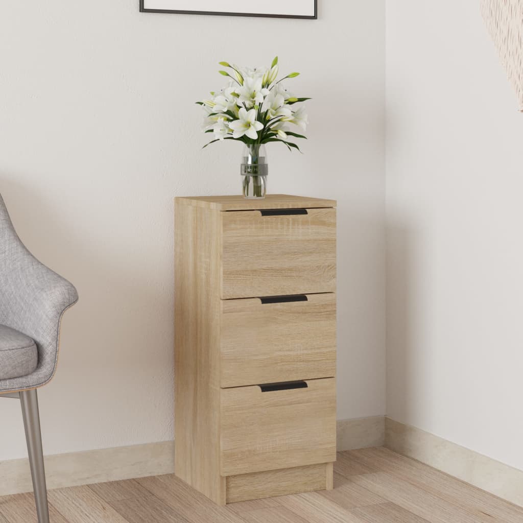 Dressoir 30X30X70 Cm Bewerkt Hout Sonoma Eikenkleurig