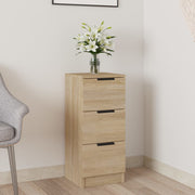 Dressoir 30x30x70 cm bewerkt hout sonoma eiken