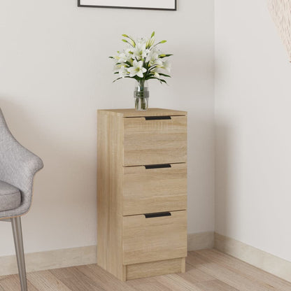 Dressoir 30X30X70 Cm Bewerkt Hout Sonoma Eikenkleurig