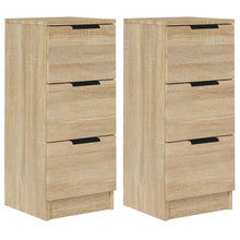 Dressoirs 2 St 30X30X70 Cm Bewerkt Hout Sonoma Eikenkleurig
