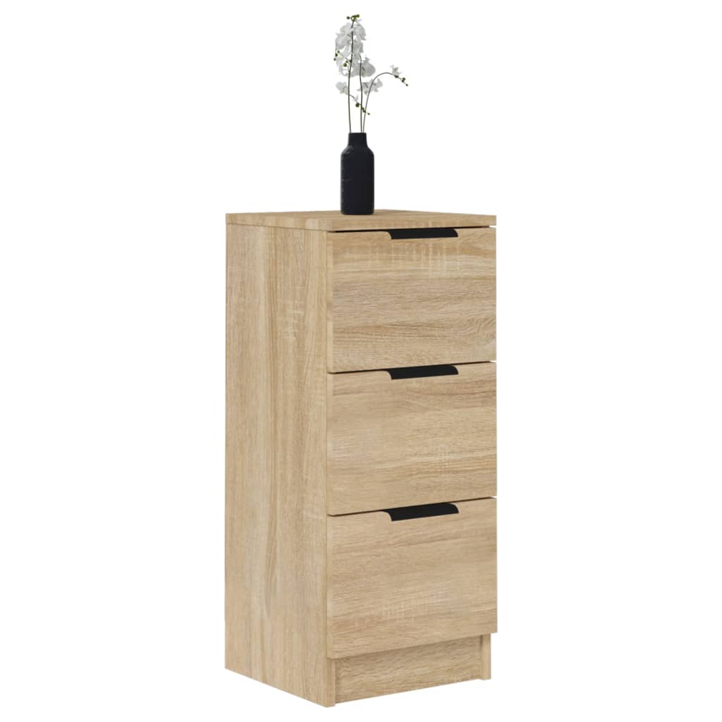 Dressoirs 2 St 30X30X70 Cm Bewerkt Hout Sonoma Eikenkleurig