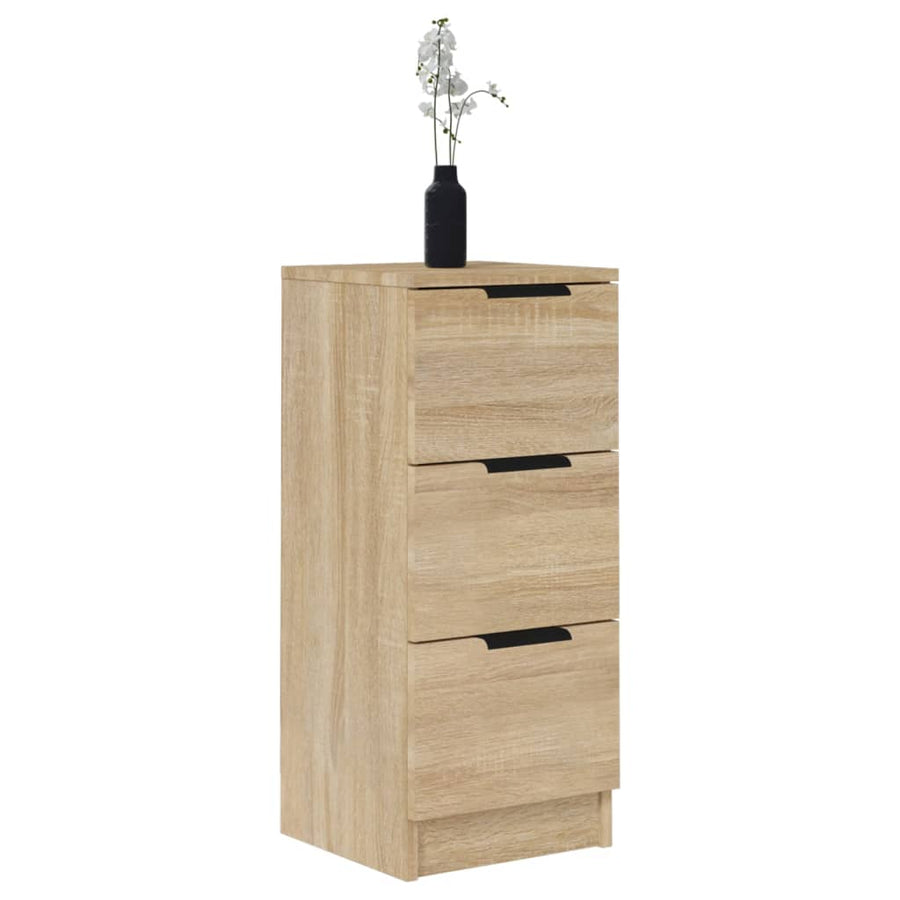 Dressoirs 2 St 30X30X70 Cm Bewerkt Hout Sonoma Eikenkleurig