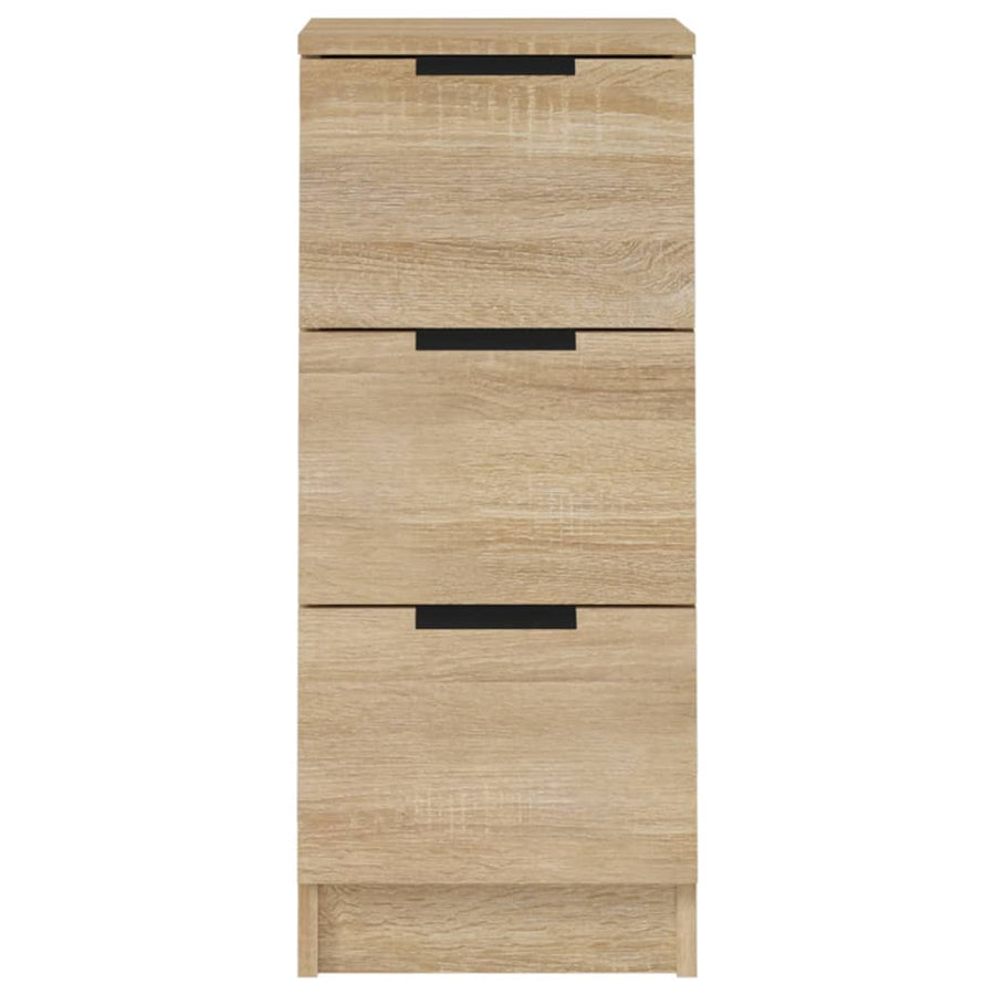 Dressoirs 2 St 30X30X70 Cm Bewerkt Hout Sonoma Eikenkleurig