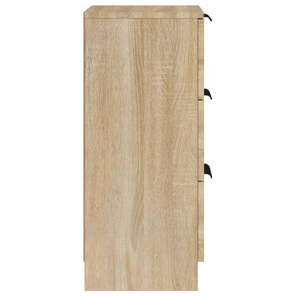 Dressoirs 2 St 30X30X70 Cm Bewerkt Hout Sonoma Eikenkleurig