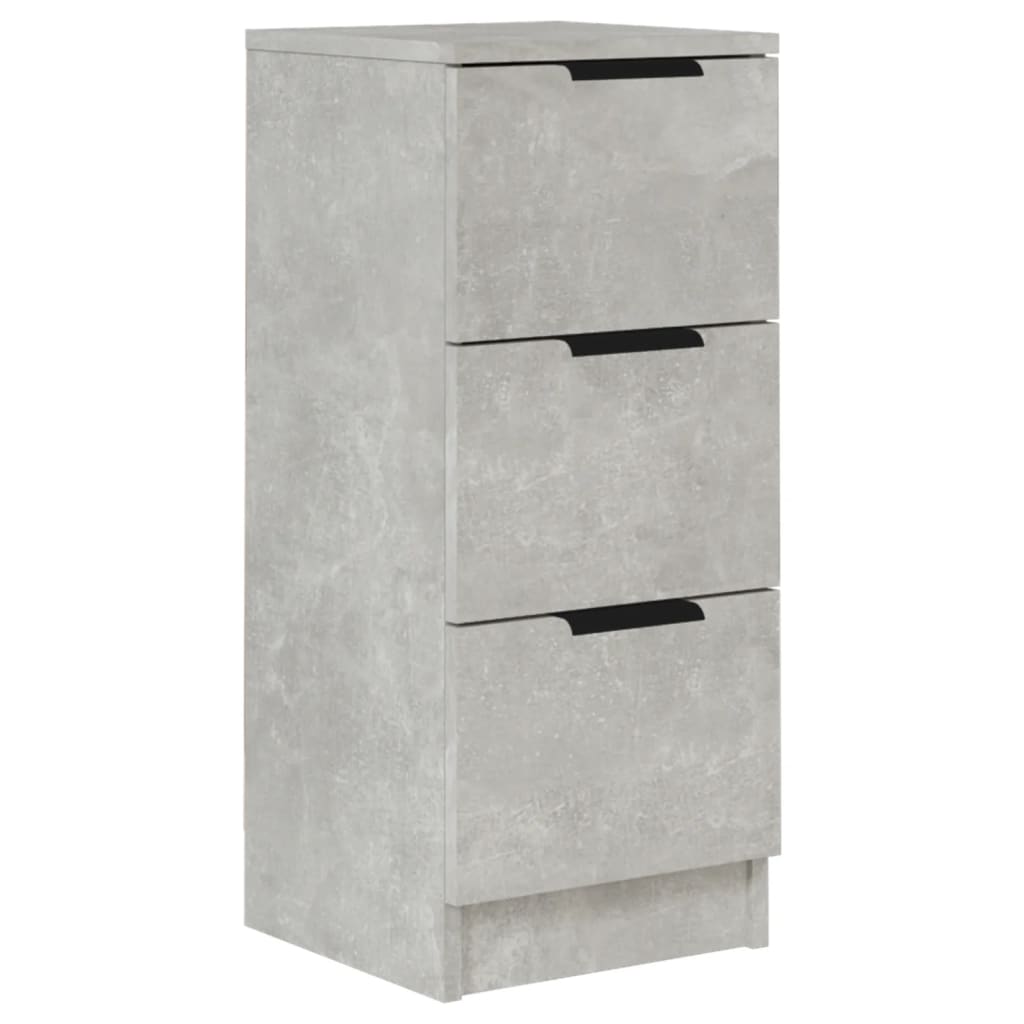 Dressoir 30X30X70 Cm Bewerkt Hout Betongrijs