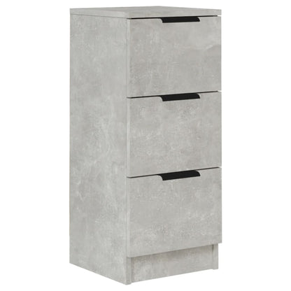 Dressoir 30X30X70 Cm Bewerkt Hout Betongrijs