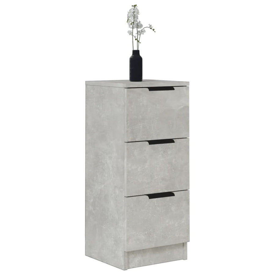 Dressoir 30X30X70 Cm Bewerkt Hout Betongrijs