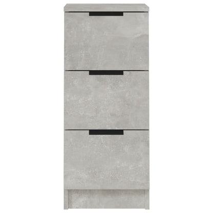 Dressoir 30X30X70 Cm Bewerkt Hout Betongrijs